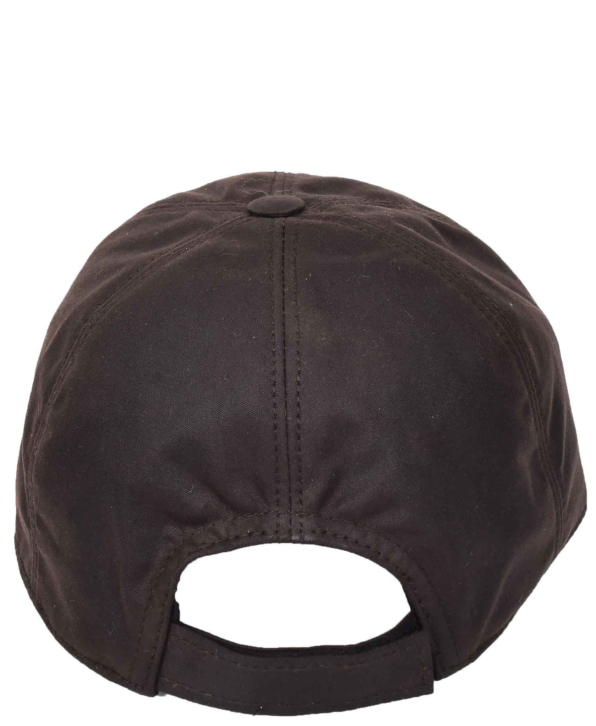 Classic Hat Leather Canvas Baseball Cap Brown - genuine leather baseball cap in brown with 2.5" brim/ bill length