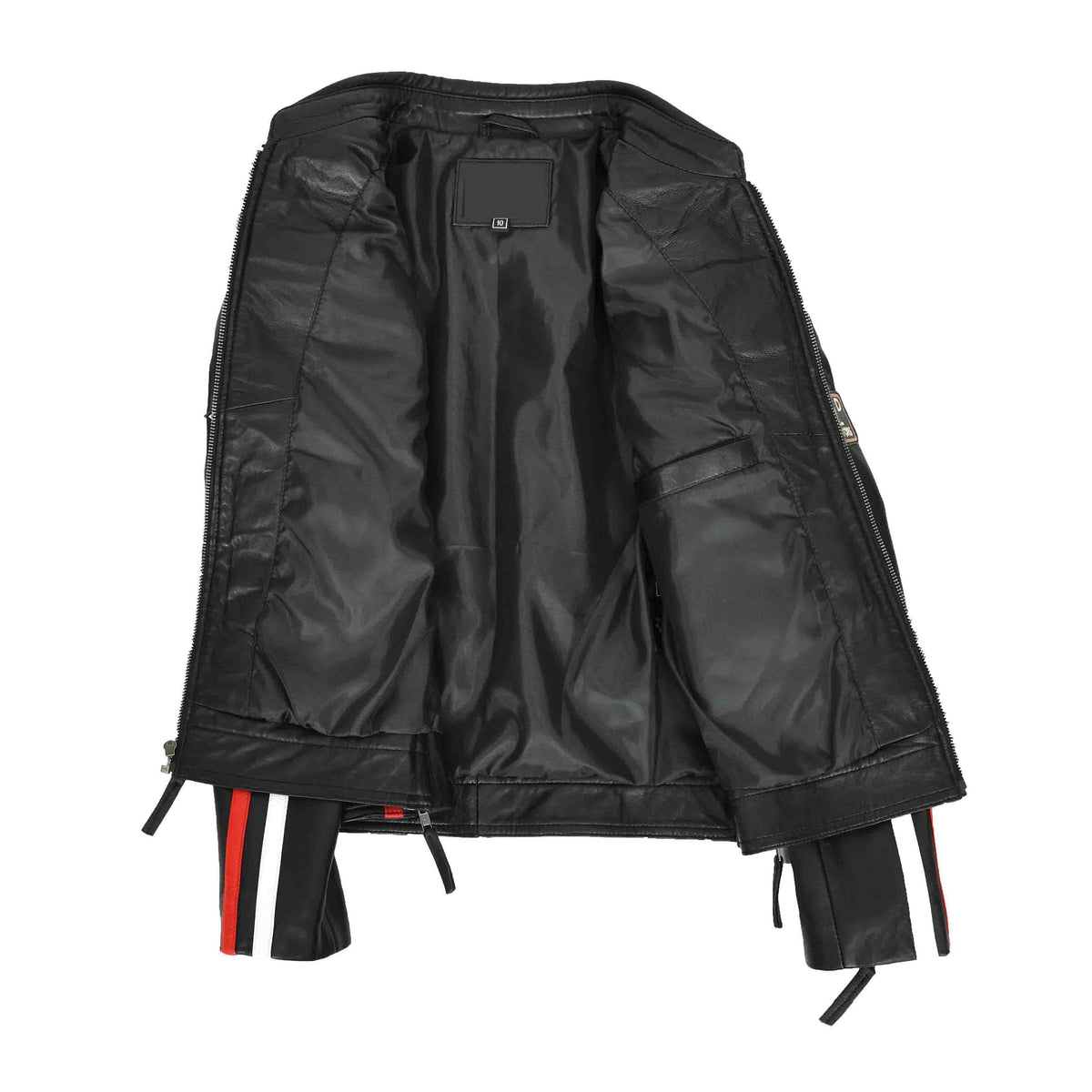 Ladies Leather Cafe Racer Biker Jacket Motorcycle Badges Rosa Black - genuine leather jacket in black with biker