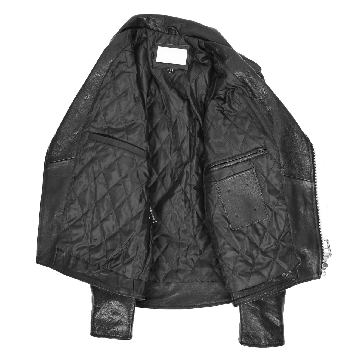 Mens Heavy Duty Leather Biker Brando Jacket Kyle Black - genuine leather jacket in black with biker
