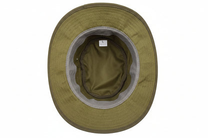 Military Jungle Camouflage Outdoors Hat - genuine leather military hat with 2.2 inches wide brim. 100% cotton.