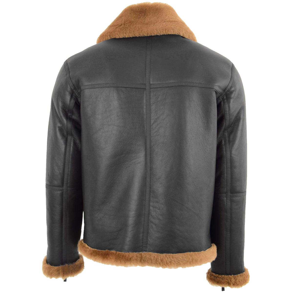 Original RAF Flying Sheepskin Jacket Tyler Brown Ginger - genuine sheepskin jacket in brown ginger with two outer pockets