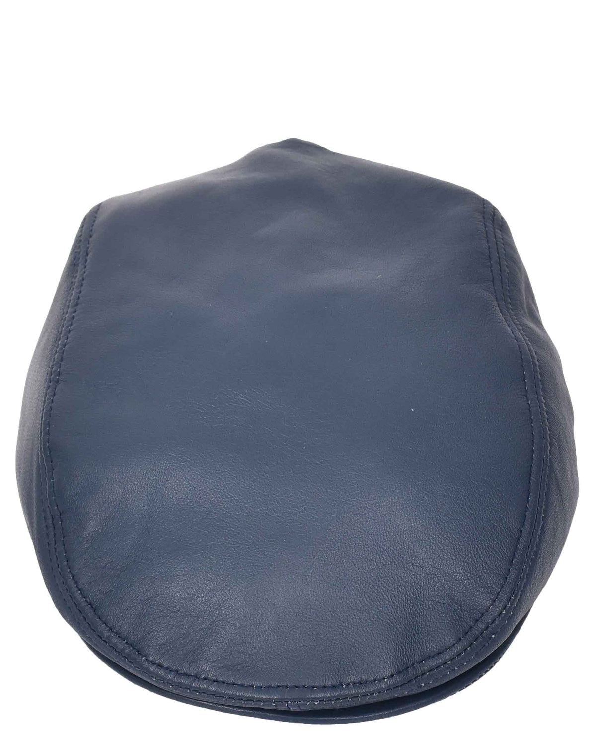 Soft Leather Classic Flat Cap Blue - genuine leather flat cap in blue with 100% sheep leather